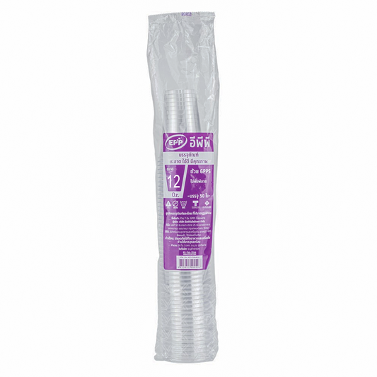 EPP Plastic cup Size 12oz Pack 50 pirces