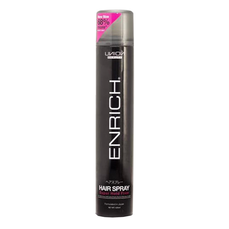 Enrich Hair Spray Super Hold Fixer Enrich Hair Spray ລະດັບ 420ml