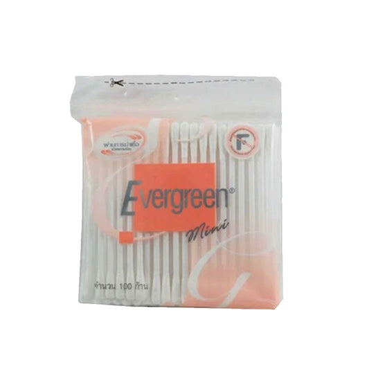 Evergreen Cotton Buds Mini 100 ຕ່ອນ