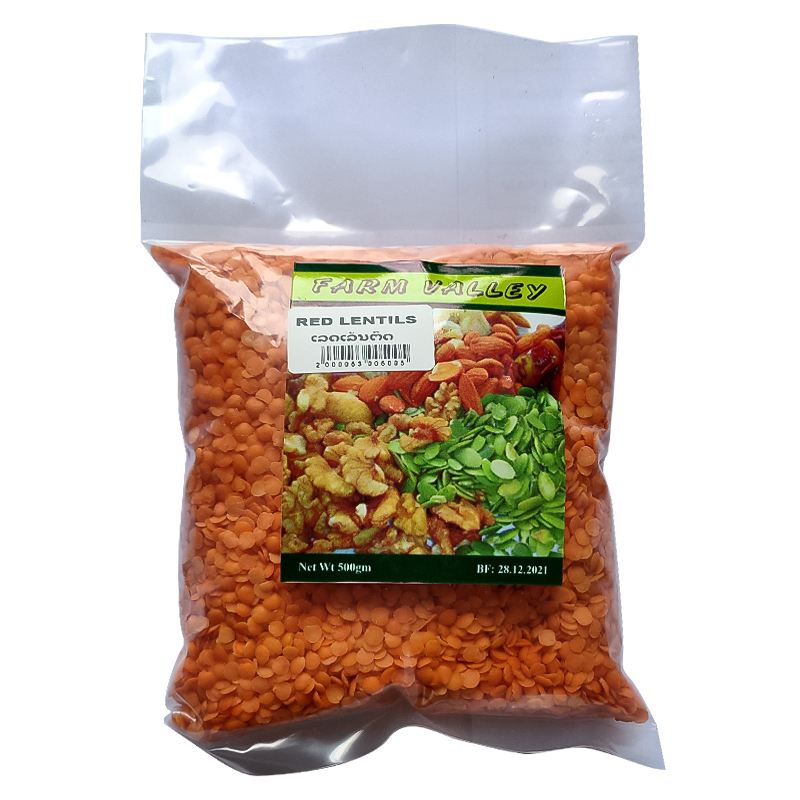 FARM VALLEY RED LENTILS 500G