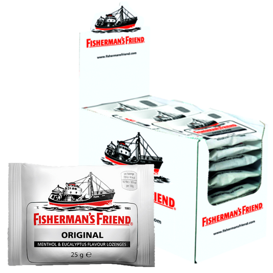 Fisherman's Friend Original Menthol &amp; Eucalyptus Flavor Lozenges 25g ຊອງ 24 ປ່ຽງ