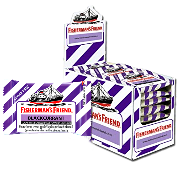 Fisherman's Friend Sugar free Blackcurrant flavor Lozenges 25g ຊອງ 24 ປ່ຽງ