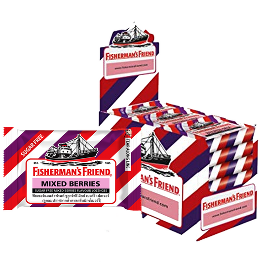 Fisherman's Friend Sugar free Mixed Berries Flavor Lozenges 25g ຊອງ 24 ປ່ຽງ