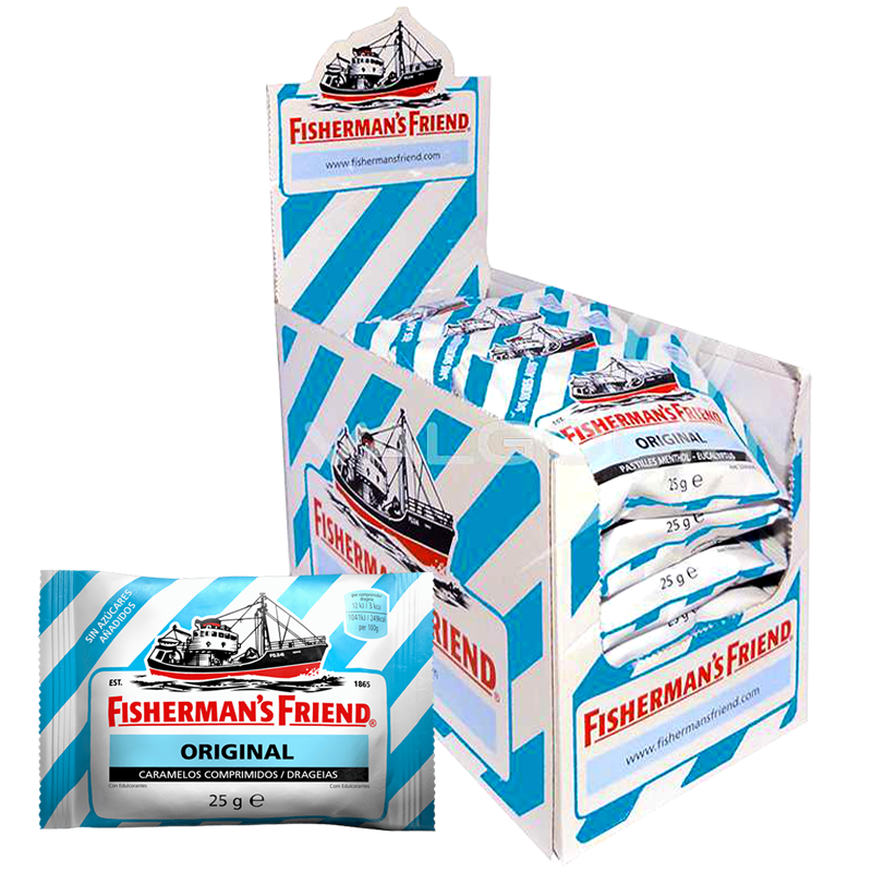 Fisherman's Friend Sugar free ລົດຊາດຕົ້ນສະບັບ Lozenges 25g ຊອງ 24 ປ່ຽງ