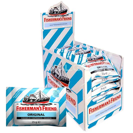 Fisherman's Friend Sugar free ລົດຊາດຕົ້ນສະບັບ Lozenges 25g ຊອງ 24 ປ່ຽງ