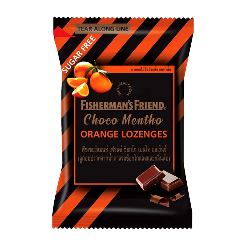 Fisherman’s Friend Choco Mentho Orange Lozenges 25g pack of 24 pieces