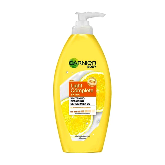 Garnier Light Complete Extra Whitening Moisturizing Serum Milk UV Pure Lemon Essence Body Lotion ຂະໜາດ 400ml