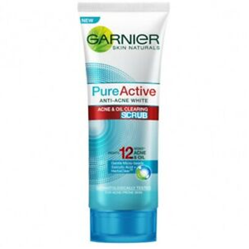 Garnier Skin Naturals Anti-Acne White Acne &amp; Oil Clearing Scrub 100ml