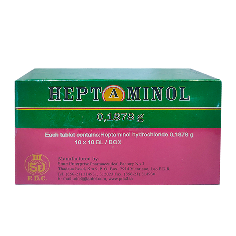 Heptaminol For Cardiovascular disorder and orthostatic hypotension box ...