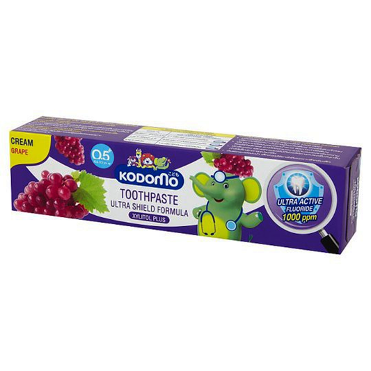 Kodomo Xylitol Plus Cream Toothpaste Ultra Shield Grape Flavor 40g