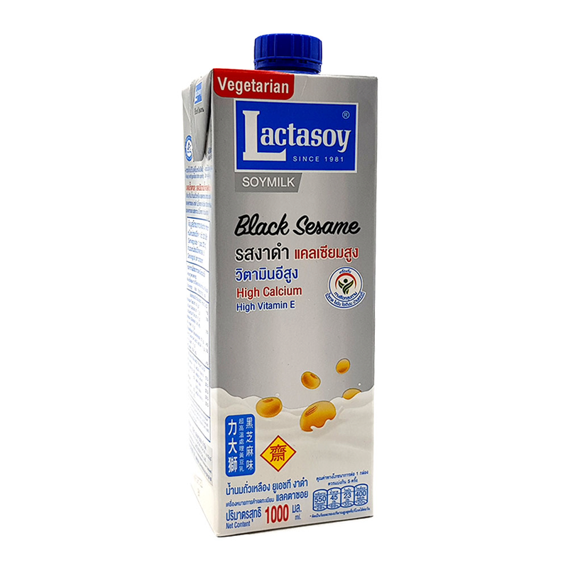 LACTASOY SOYMILK BLACK SESAME 1000ML