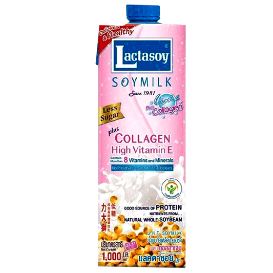 Lactasoy Soy milk plus collagen high vitamin-E Size 1L