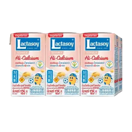 Lactasoy UHT high calcium Soy milk 125ml  Pack of 6boxes