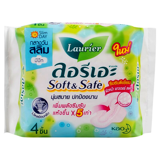 Laurier soft and safe sanitary pad 4pcs