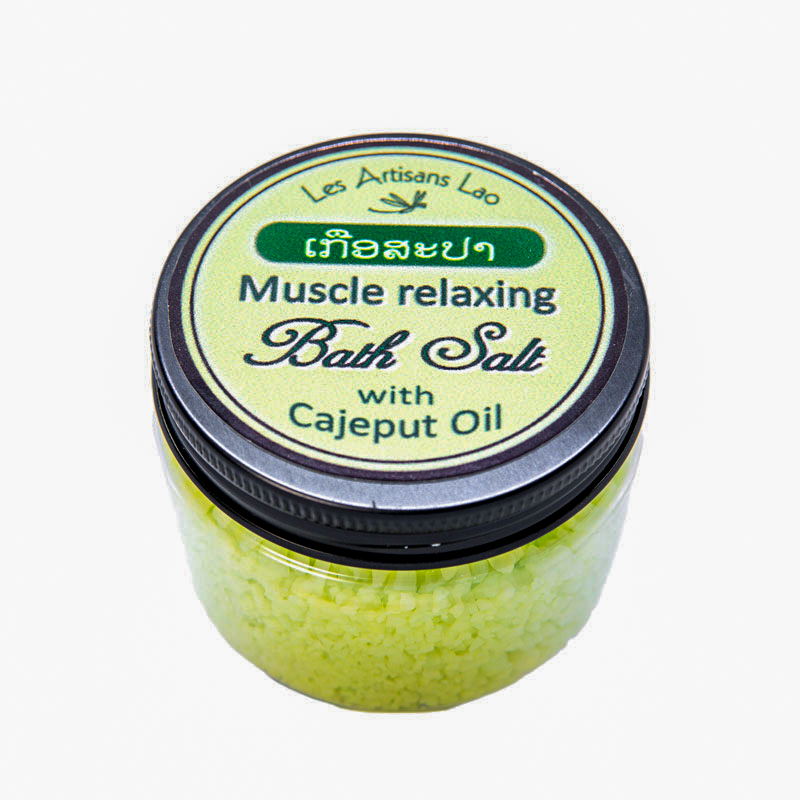 Les Artisans Lao Muscel Relaxing Bath Salt with Cajeput Oil 200g