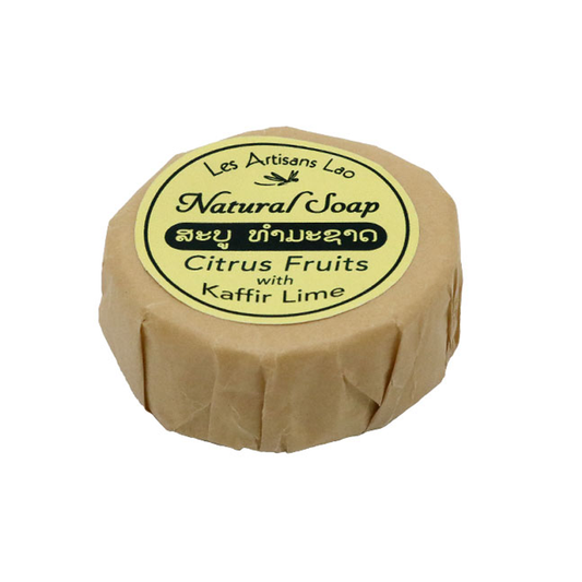 Les Artisans Lao Natural Soap Citrus Fruits with  Kaffir Lime 100g