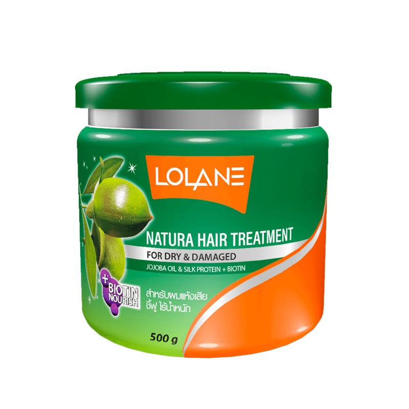 Lolane Natura hair treatment ສ້ອມແປງຜົມແຫ້ງເສຍ Jojoba oil silk proteien 500g