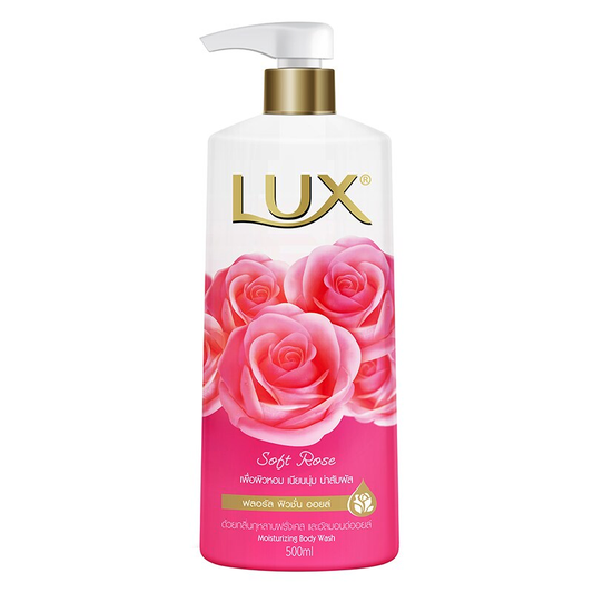 ຄຮີມອາບນ້ຳ Lux Soft Rose Moisturizing Body Wash 500ml