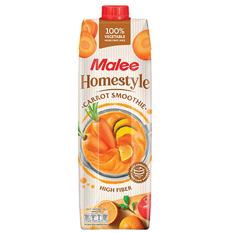 Malee Homestyle Carrot Smoothie High Fiber 1L