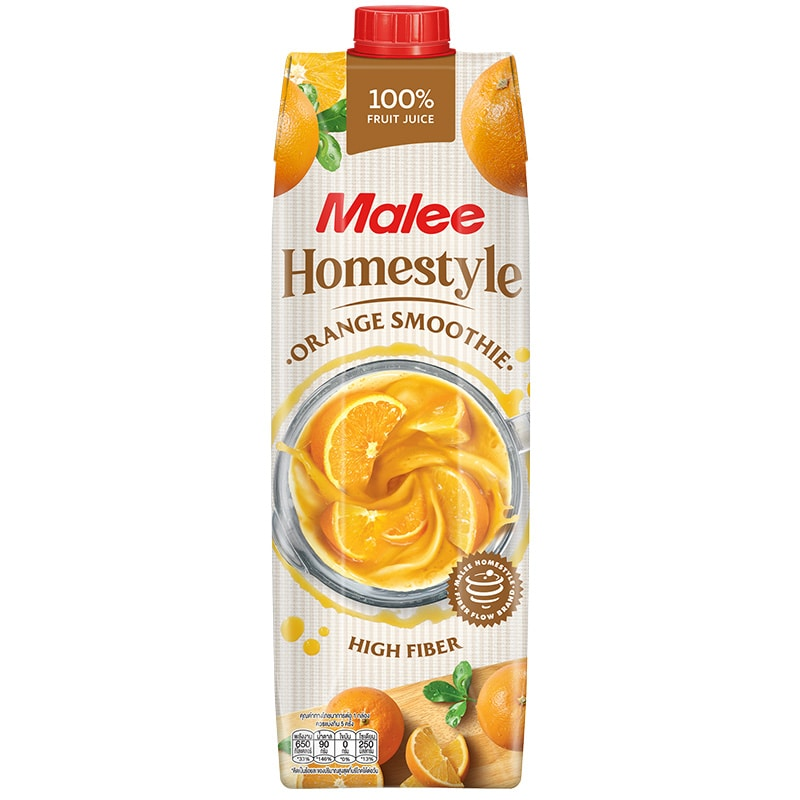 Malee Homestyle Orange Smoothie High Fiber 1L