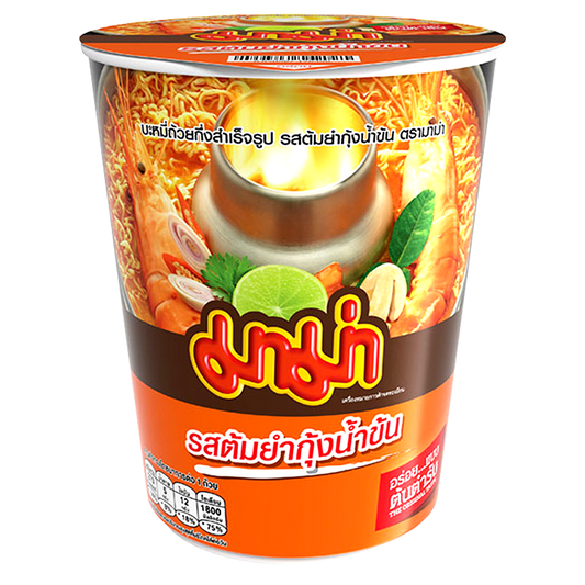 Mama Cup Instant Noodles Shrimp Creamy Tom Yum Flavour Size 60g