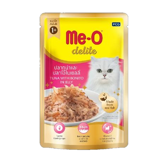 Me-O Delite Tuna With Bonito In Jelly 70g