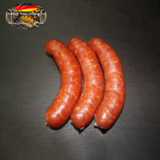 Mettwürstchen Nr. 25 Smoked Pork Sausages 1 pack of 3 pieces (approx. 300g)