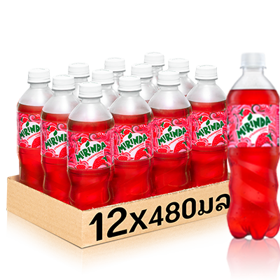 Mirinda Strawbeery 480ml bottle per pack of 12 bottles