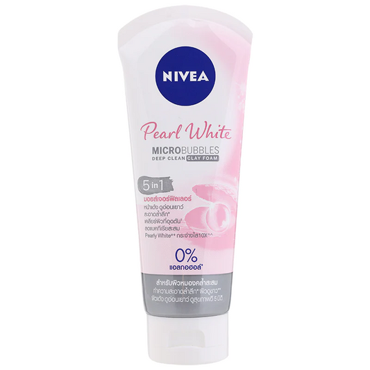 Nivea Pearl White Micro Bubbles Deep Clean Clay Foam 5in1 100g