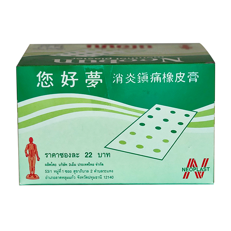 Neobun Menthol Pain Relief Plaster boxes of 200 sheets