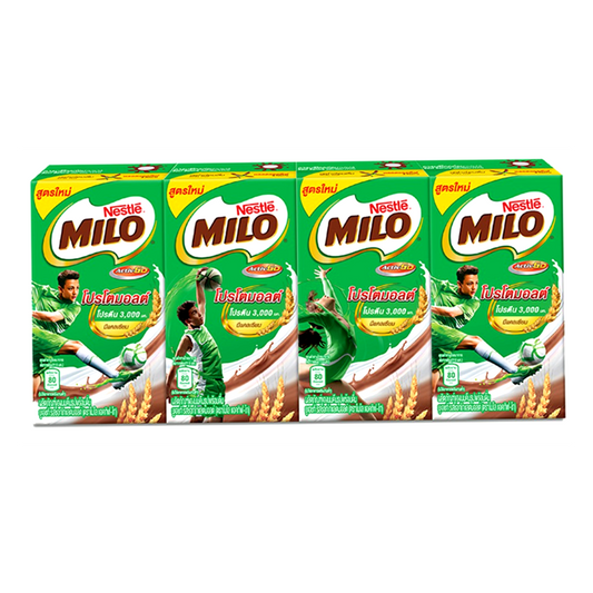 Nestle Milo Activ-Go UHT Milk Chocolate Protomalt 115ml Pack of 4boxes