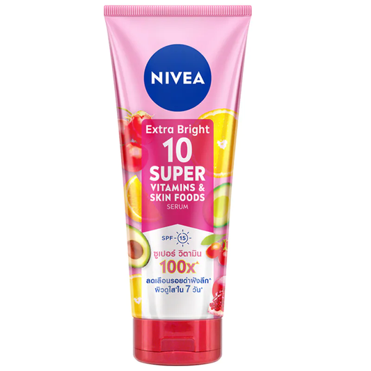 Nivea Extra Bright 10 Super Vitamins and Skin Foods Body Serum 320ml