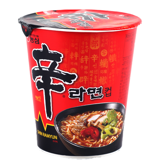 Nongshim Shin Ramyun ມີ່ເກົາຫລີ ເຫັດຫອມປະສົມຊີ້ນງົວ ຂະໜາດ 65ກຮາມ