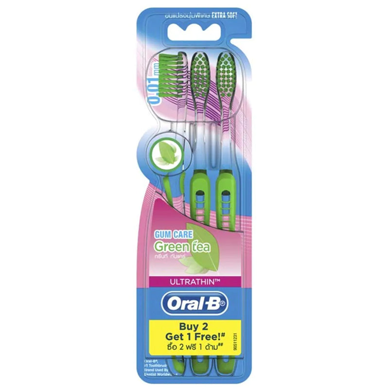 Oral-B Ultra thin Gum Care Green Tea Buy 2 Gel 1 Free