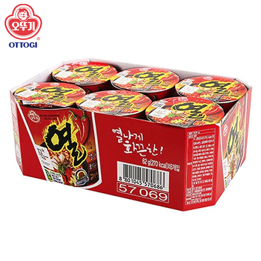 Ottogi Yeul Ramen Cup 62g ຊອງ 6 ຈອກ (62gx6)