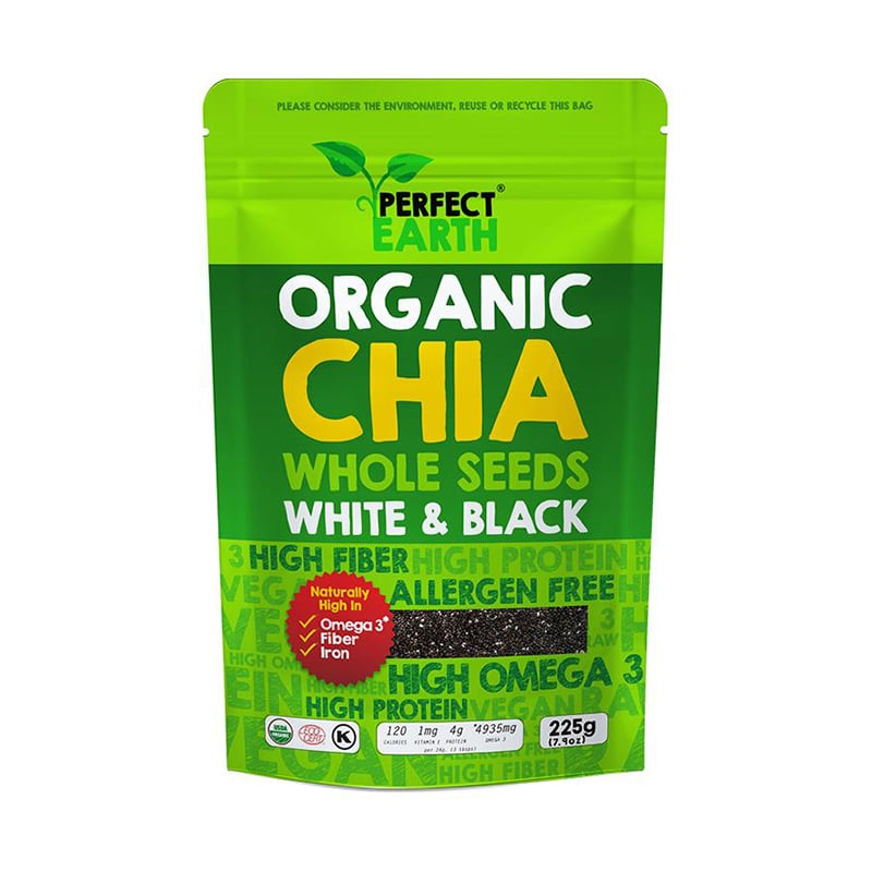 PERFECT EARTH ORGANIC CHIA SEEDS 225g