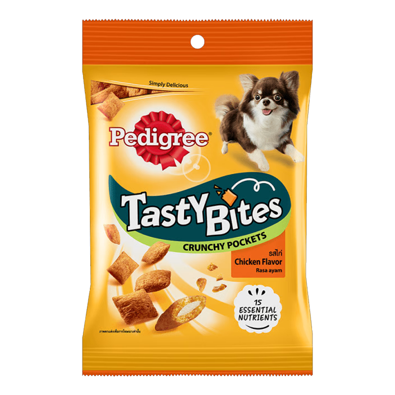 Pedigree Tasty Bites Crunchy Pockets Chicken Flavor 60g