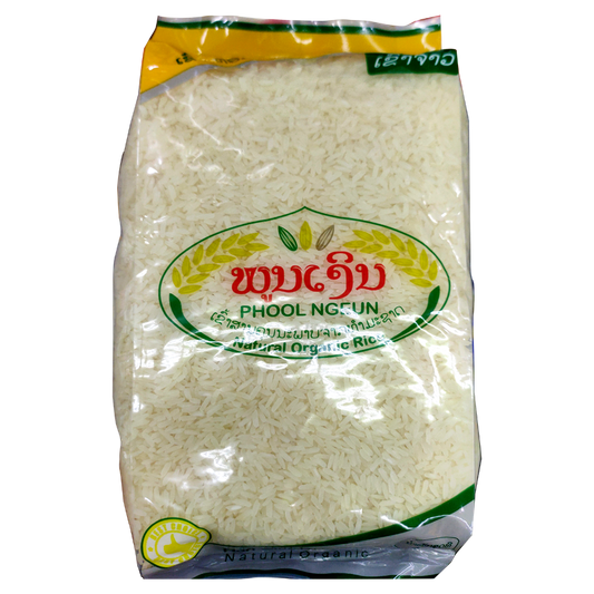 Phool Ngeun Non Glutinous Natural Organic Rice Size 1kg