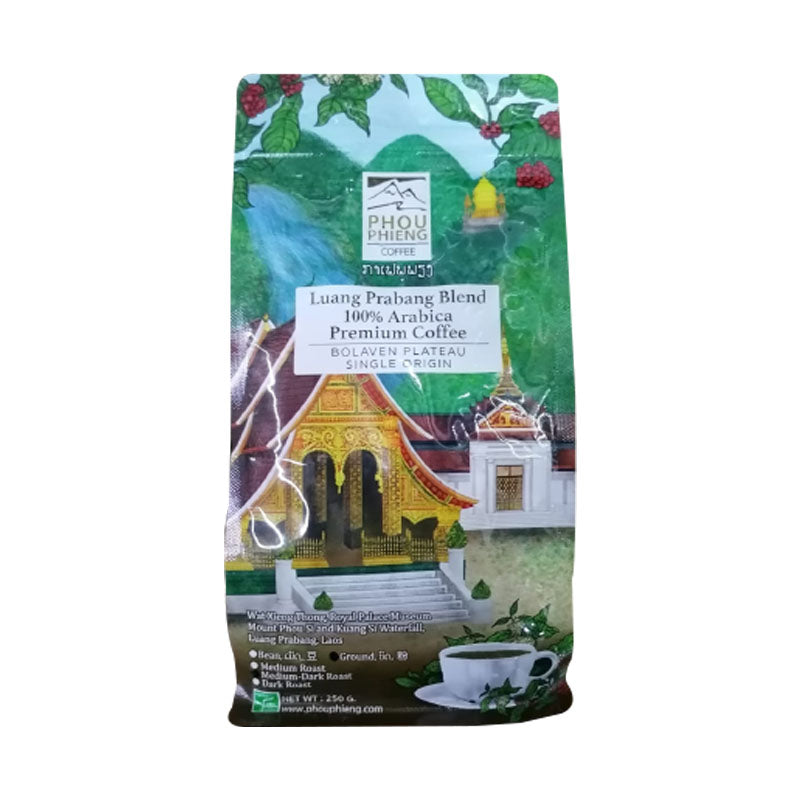 Phou Phieng Coffee Premuim Arabica Premium Ground 250g ( Medium Dark Roast )