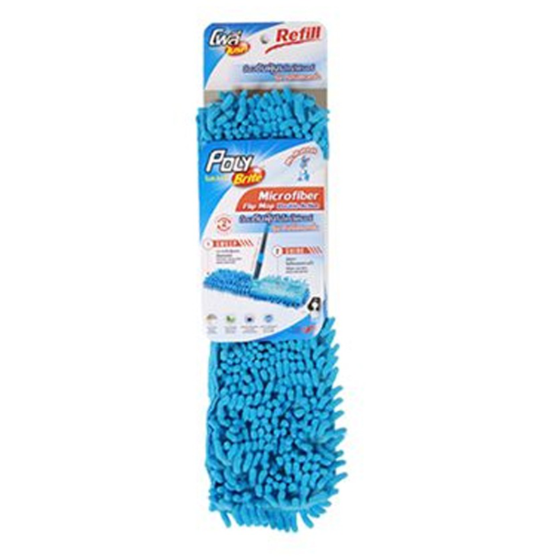 “Poly-Brite” Microfiber Flip Mop - Double Action Refill 40 x 110 cm per piece