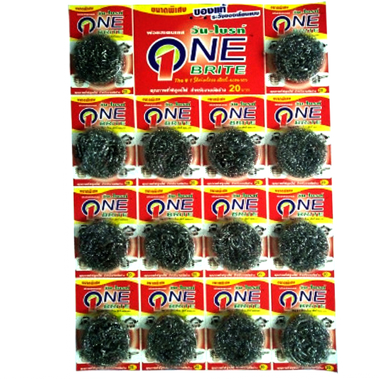 “Poly-Brite” Stainless Steel Scourer 8g pack of 14 pieces