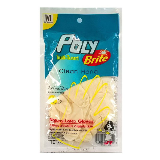 Poly Brite Multipurpose Disposable Gloves Size M Pack 10 pcs