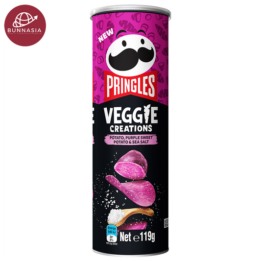 Pringles Veggie Creations Potato, Purple Sweet Potato and Sea Salt Flavour 119g