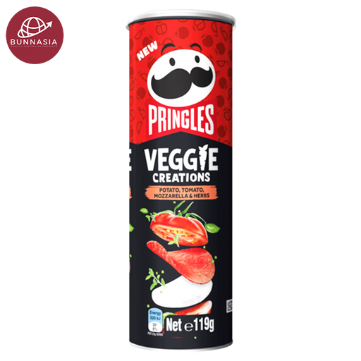 Pringles Veggie Creations Potato, Tomato, Mozzerella & Herbs Flavour 119g