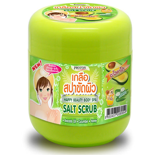 Proton Happy Beauty Body Spa Saly Scrub Avocado Oil Cucumber Honey 700ml