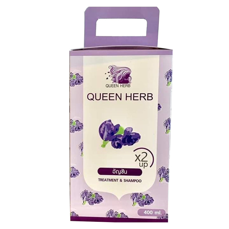 Queen Herb x3 up Shampoo & Treatment butterfiy pea 400ml