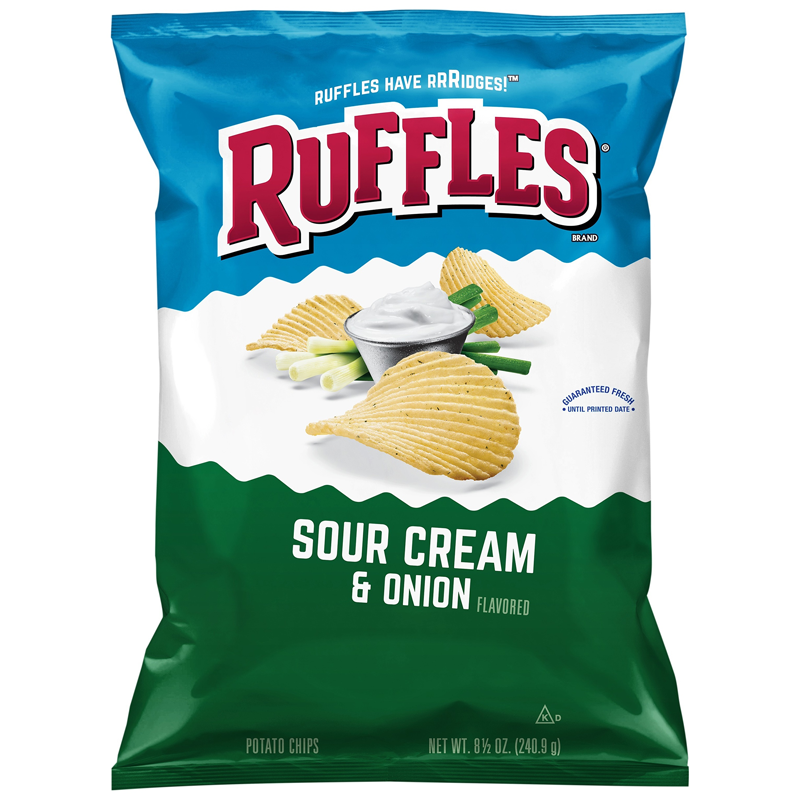 RUFFLES CHEDDAR &amp; SOUR CREAM 10 OZ