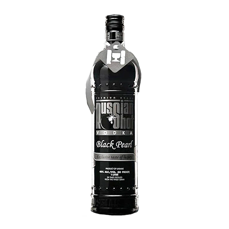 RUSSIAN SHOT  VODKA  BLACK PEARL 1L