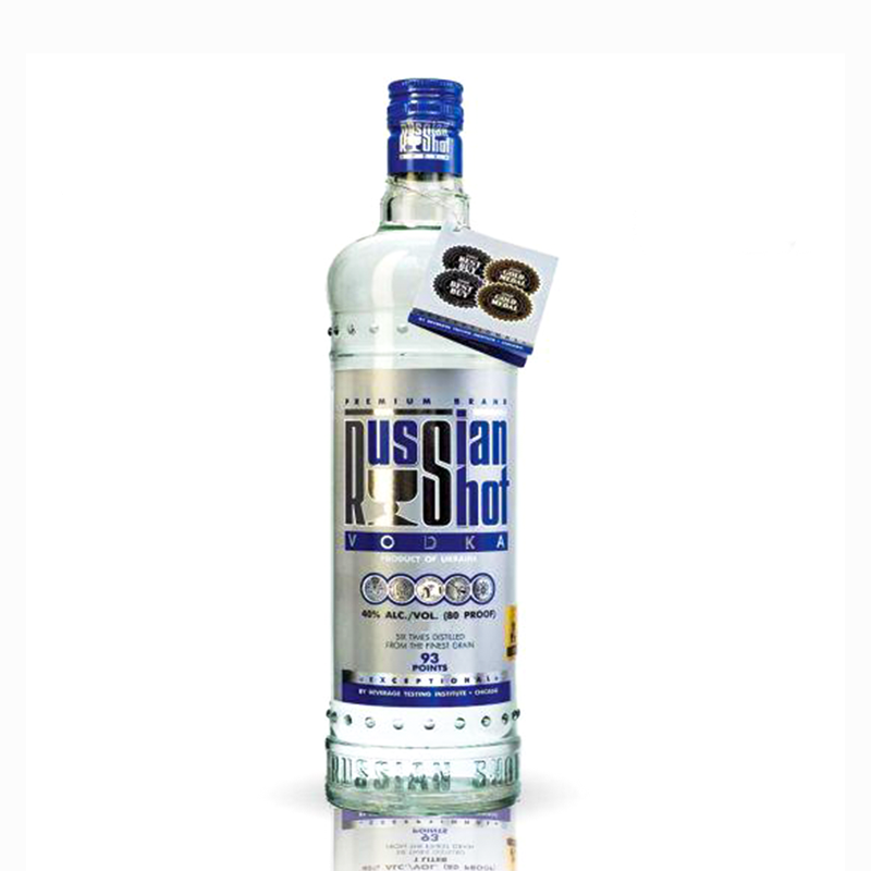 RUSSIAN Shot Vodka ( Blue ) 500 ML