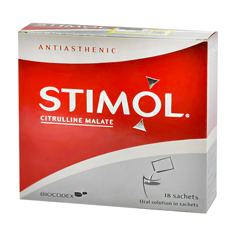 STIMOL Citrulline Malate boxes of 18 sachets.Antiasthenic and Tiredness